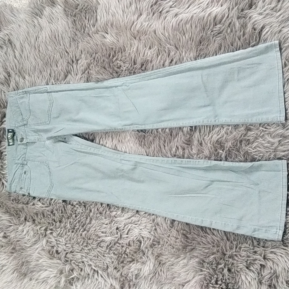 Blue Spice Gray Flare Pants